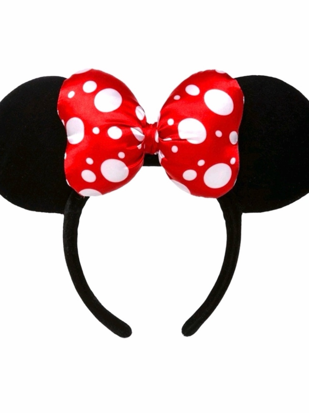 NWT Velvet & Satin Minnie Mouse Ears Disney Parks